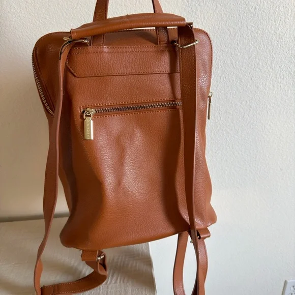 Brown Leather Backpack - Picture 2 of 2